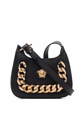 Shop Versace La Medusa leather crossbody bag with Express Delivery - FARFETCH