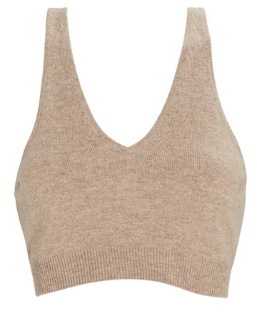 FRAME Cashmere Cropped Tank Top | INTERMIX®
