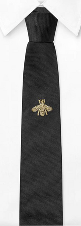 Gucci Bee embroidered tie