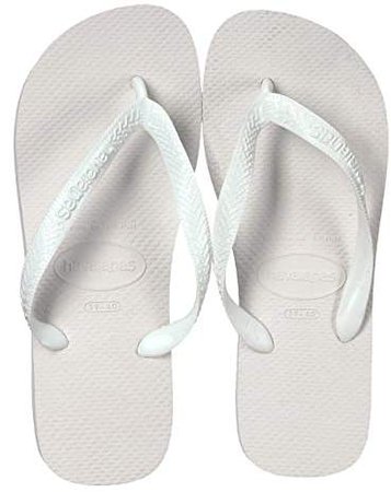 Top Flip Flops (White) Women's Sandals