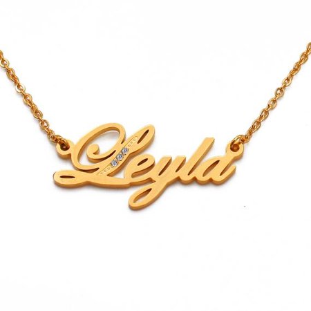 ‘LEYLA’ Name Necklace - Gold