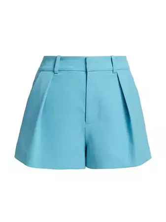 Shop Alice + Olivia Gary High-Waisted Pleated Shorts | Saks Fifth Avenue