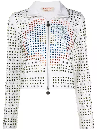 Marni crystal-embellished Jacket - Farfetch