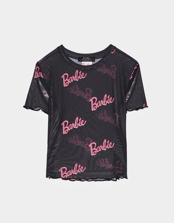 Barbie print tulle T-shirt - CLOTHING - Bershka Bosnia and Herzegovina