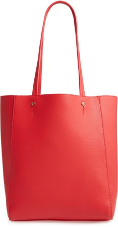 Lucy North/South Vegan Leather Tote