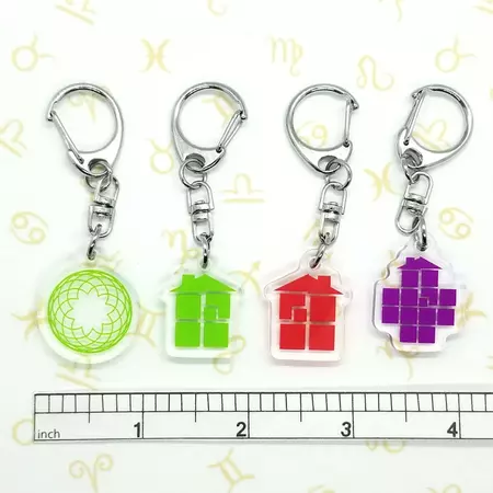 Homestuck Houses and Spirograph 1 Inch Double Sided Charms - Etsy