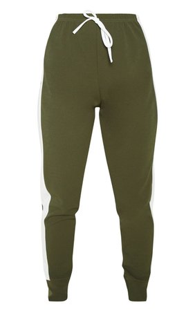 Navy Side Stripe Detail Jogger | Trousers | PrettyLittleThing