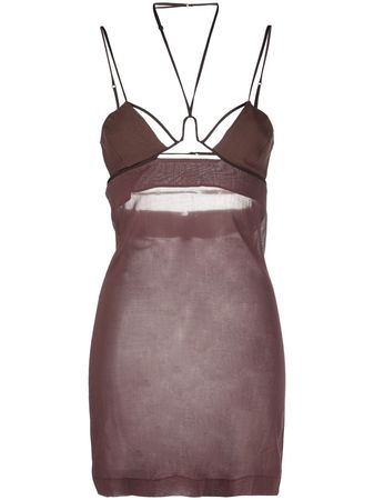 Nensi Dojaka Underwire Strappy Mini Dress - Farfetch
