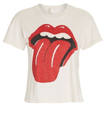 Madeworn Rolling Stones Cropped Graphic T-Shirt | INTERMIX®