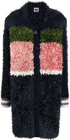 block colour knit cardi-coat