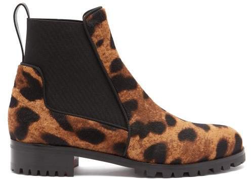 Marchacroche Leopard Print Calf Hair Ankle Boots - Womens - Leopard