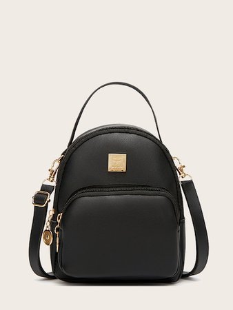 Curved Top Pocket Front Backpack | ROMWE