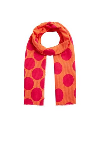 MANGO Spots print scarf