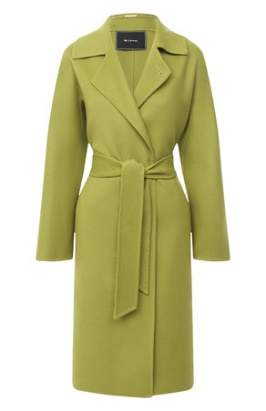 Женское зеленое кашемировое пальто KITON — купить за 582500 руб. в интернет-магазине ЦУМ, арт. D48651DK05I38