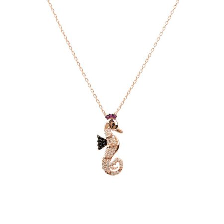 Seahorse Necklace at Wolf and Badger
