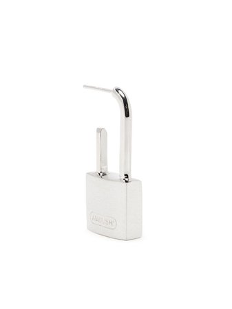 Shop silver AMBUSH small padlock earring with Express Delivery - Farfetch