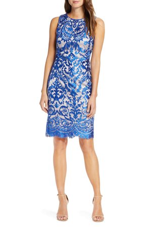 Vince Camuto Embroidered Sheath Dress | Nordstrom