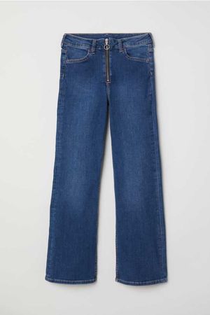 Kickflare High Ankle Jeans - Mörk denimblå - DAM | H&M SE