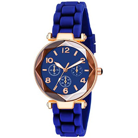 Buy GIRISA Royal Blue Color Analog Watch for Women & Girls Online at Low Prices in India - Amazon.in