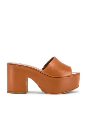 Larroude The Miso Platform Sandal in Caramel | REVOLVE