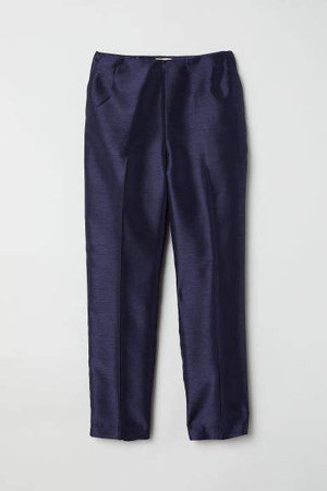 Dress Pants with a Sheen - Blue