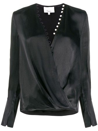 Black 3.1 Phillip Lim Pearl Embellished Blouse | Farfetch.com