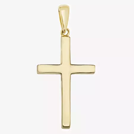 Men's 9ct Yellow Gold Solid Large Cross Pendant | Buy Online | Free Insured UK Delivery