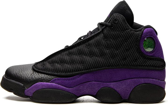 Amazon.com | Nike Big Kid Jordan 13 Retro Court Purple Black/Court Purple-White (884129 015) 7 Big Kid | Basketball