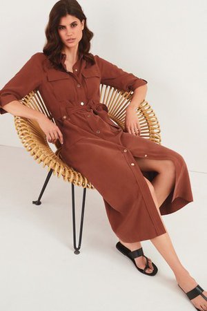 Buy Ginger Shirt Dress from the Next UK online shop