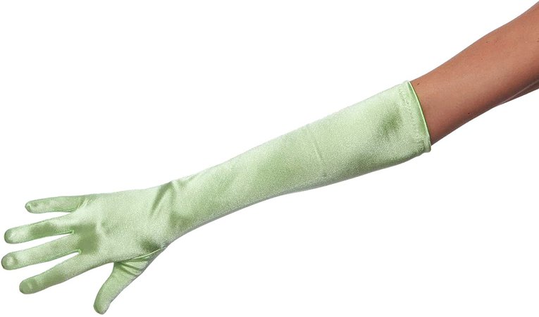 Ambers Very Long Satin Gloves, Bright Spring Green at Amazon Women’s Clothing store: Special Occasion Gloves