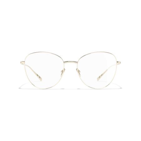 gold Chanel glasses
