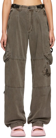 hyein seo belted military cargo trousers