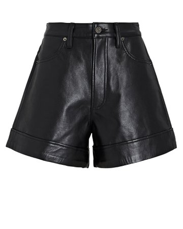 AGOLDE Recycled Leather Shorts | INTERMIX®