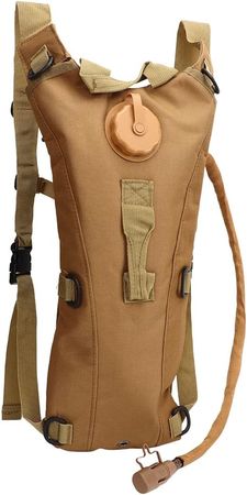 Amazon.com : Hydration Backpack Comfy Tear Resistant Lightweight Waterproof 3L Running Water Bladder Backpack (Khaki) : Sports & Outdoors