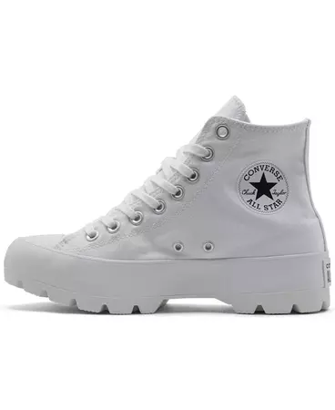 Converse Women's Chuck Taylor All Star High Top Lugged Casual Sneakers from Finish Line - Macy's