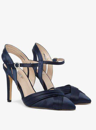 Wide Fit Navy 'Sadie' Court Shoes - Heels - Shoes - Dorothy Perkins