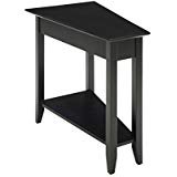 Amazon.com: Baxton Studio Clara Modern End Table with 3-Tiered Glass Shelves, Black: Home & Kitchen