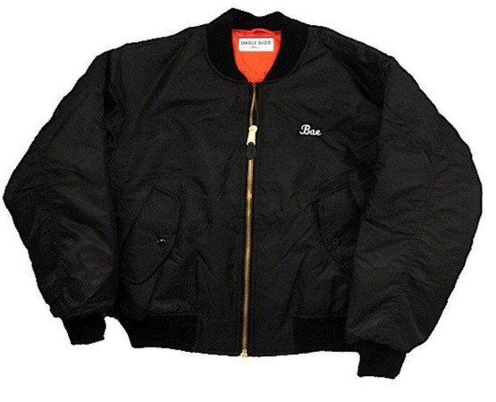 black bomber jacket
