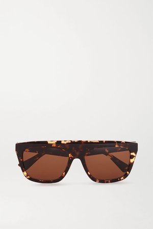 Tortoiseshell D-frame tortoiseshell acetate sunglasses | Bottega Veneta | NET-A-PORTER