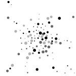 Scattered random black dots. Dark points dispersio Stock Vector by ©Begin Again 248762944