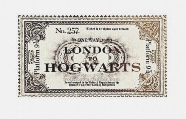 hogwarts ticket