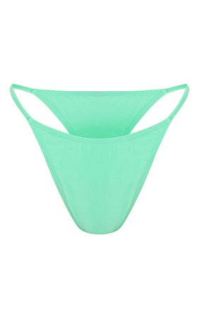 Recycled Deep Green Mix & Match Itsy Bitsy Bikini Bottoms - Bikinis - Swimwear - Womens Clothing | PrettyLittleThing CA
