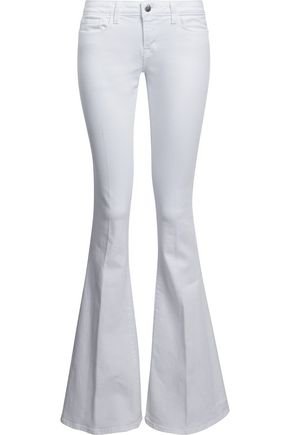 L Agence L'agence Woman Low-rise Flared Jeans White | ModeSens