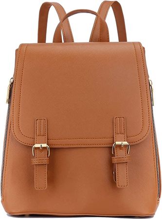 Amazon.com: KKXIU Stylish Small Backpack Bag for Women Synthetic Leather Mini Bookbag Purse with Multiple Pockets (a-black) : Clothing, Shoes & Jewelry