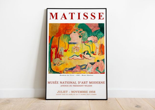 Henri Matisse Art Exhibition Poster Joy of Life Matisse Art | Etsy