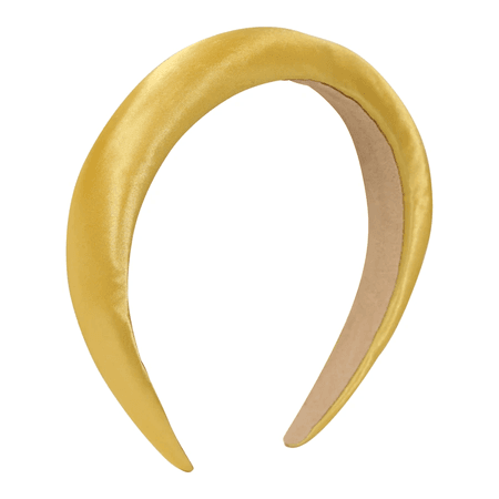 yellow padded headband