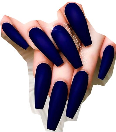 navy blue nails