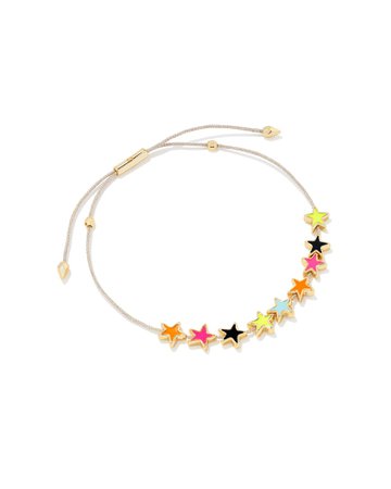 Sloane Gold Star Friendship Bracelet in Multi Mix | Kendra Scott