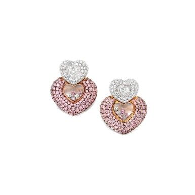CHOPARD | PAIR OF DIAMOND EAR CLIPS 蕭邦 | 鑽石耳環一對 | Magnificent Jewels | 2020 | Sotheby's