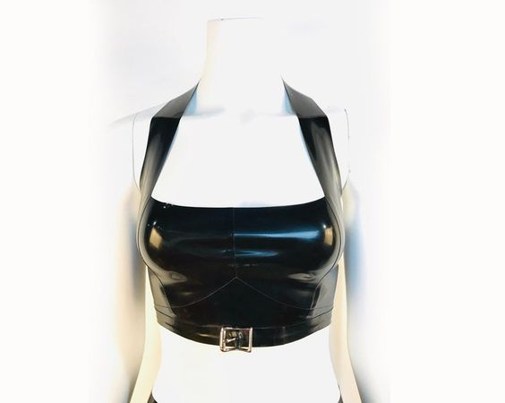 Latex Square Crop Top - Etsy